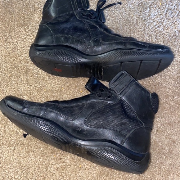 Prada Americas Cup Hightop Sneakers - Picture 8 of 11